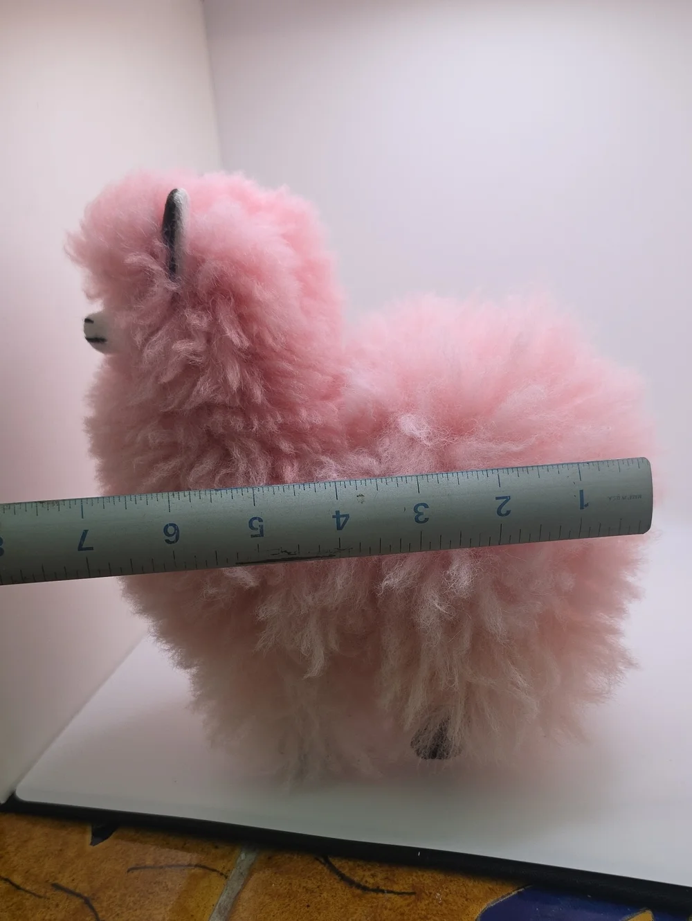 Plush Pink Artisanal Alpaca Plush Stuffed Toy